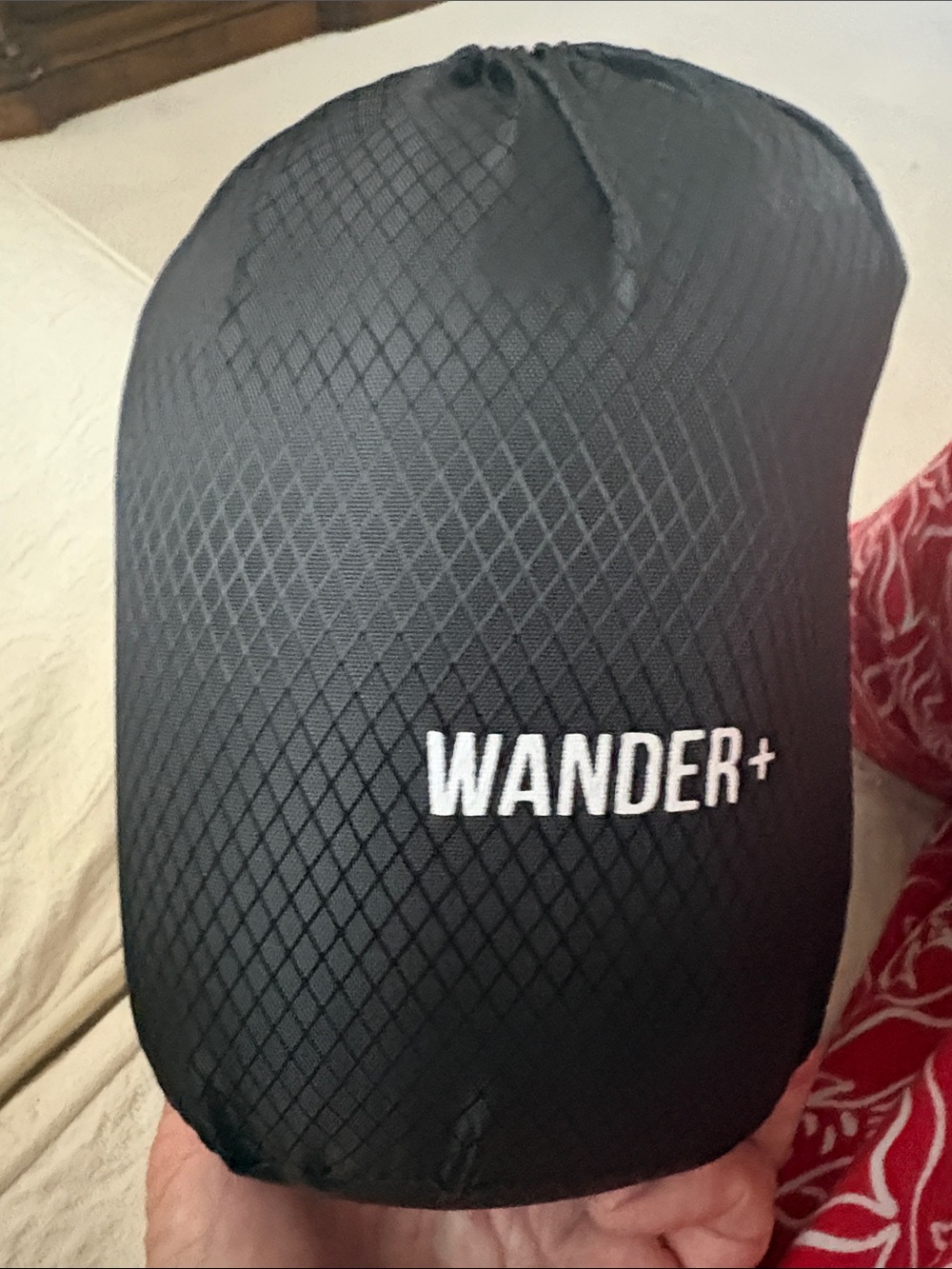 Wander+ Black Textured Packable Gear Sack